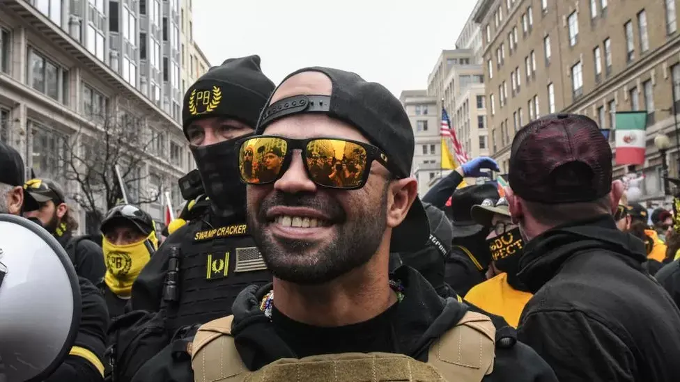 Four Proud Boys, including former leader Enrique Tarrio, found guilty of US Capitol riot