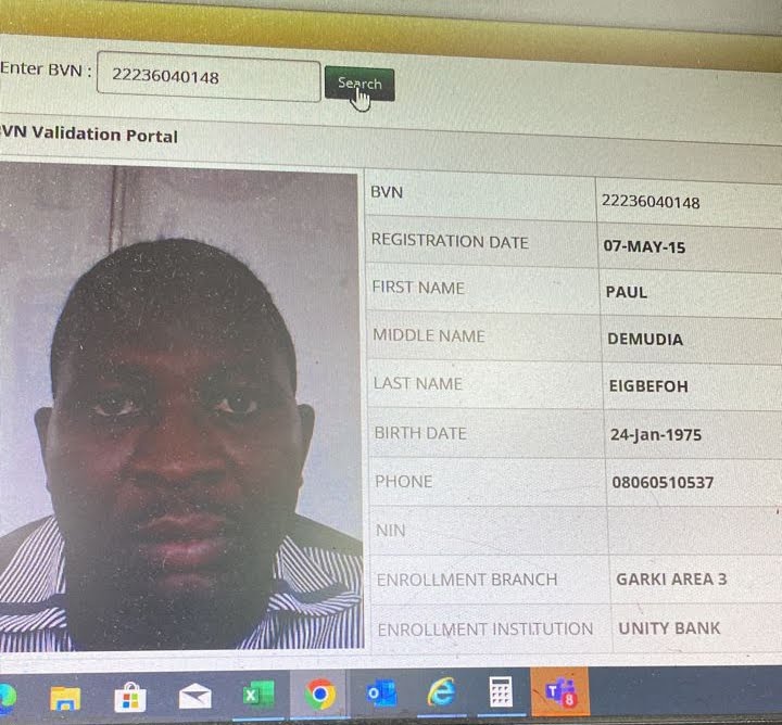 EFCC, Police Launch Manhunt For Paul Demudia Eigbefoh Over N67.5m Fraud