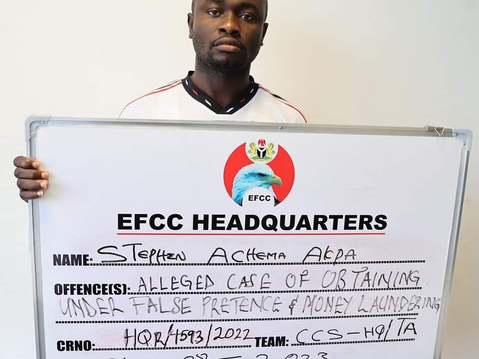 EFCC detains Man, Stephen Acheme Akpa Involved In Abuja Land Scam