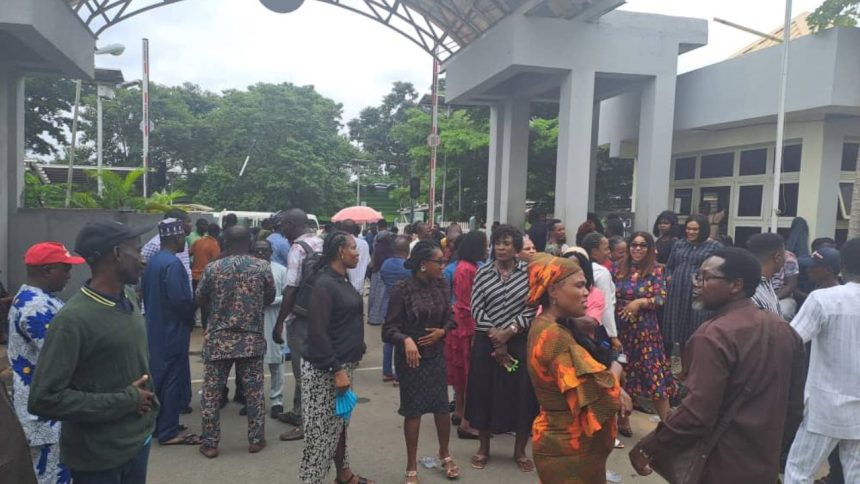 Breaking: Ministry of Works staff lock Umahi inside his office