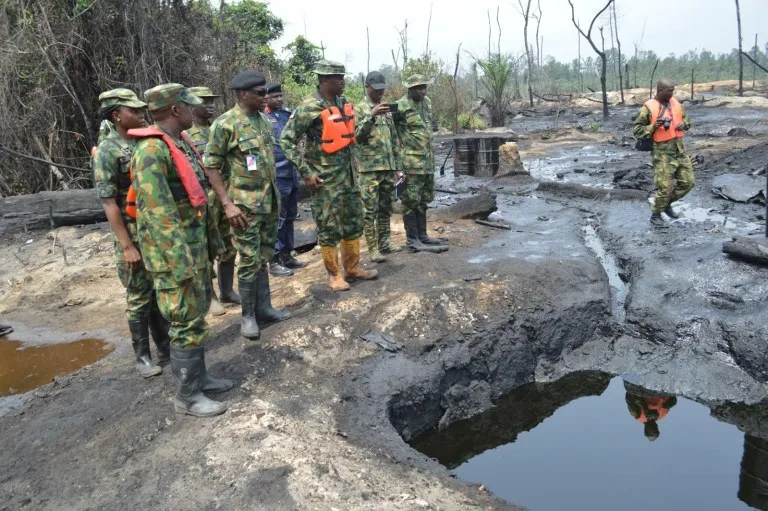 Combined security team destroy illegal refinery in Imo, neutralise three terrorists in Borno