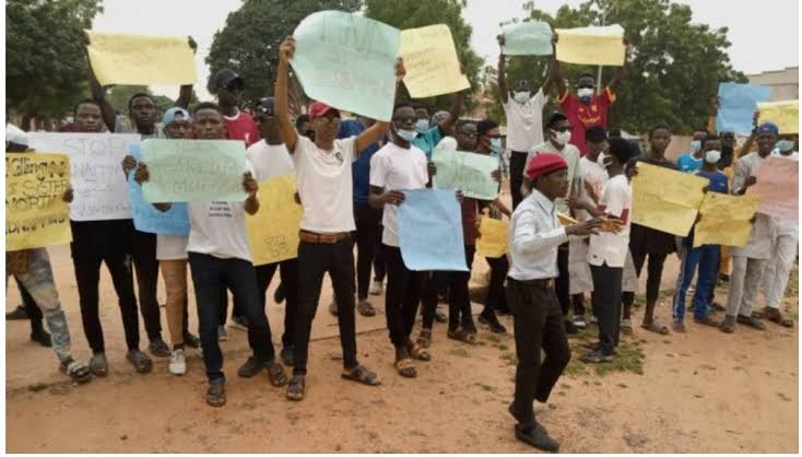 Youths in Yobe protest the increased number of rape and kidnapping incidents in Northern Nigeria