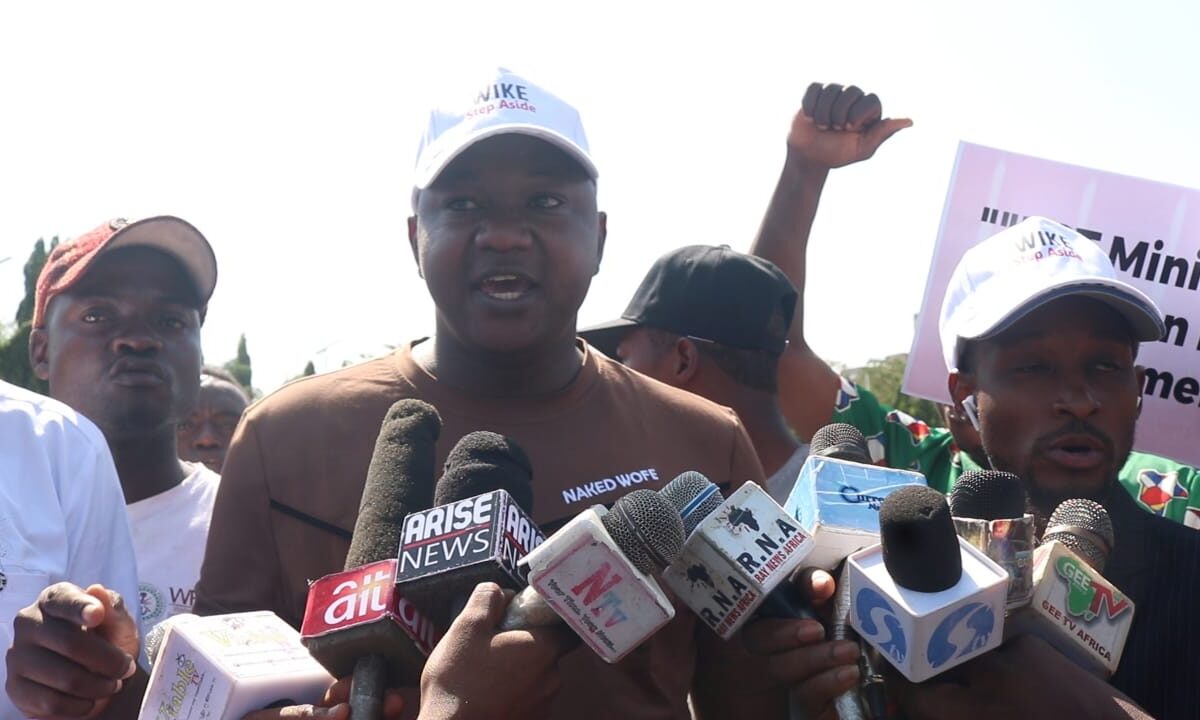 Resign Now, Massive Crowd Tells Wike As Protesters Storm National Assembly 