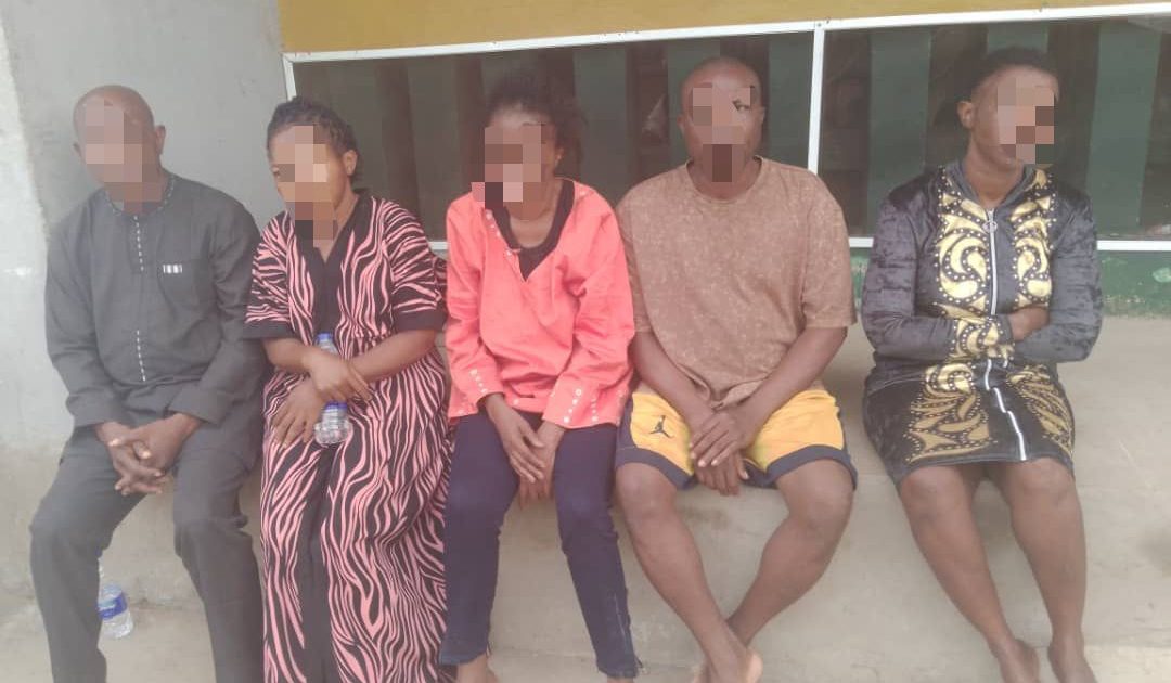 Police arrest five for child trafficking, rescue two-month-old baby