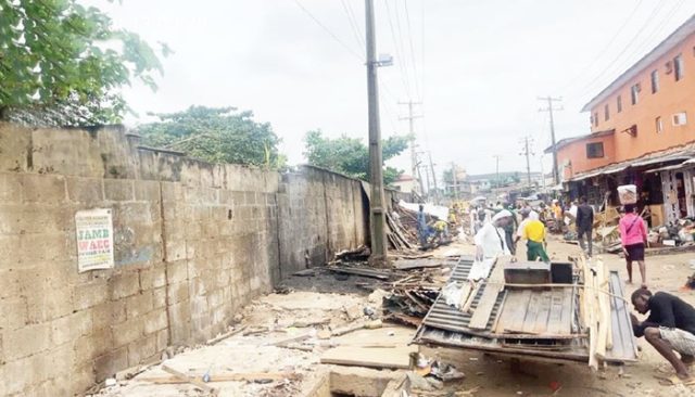 Lagos demolishes shanties around schools