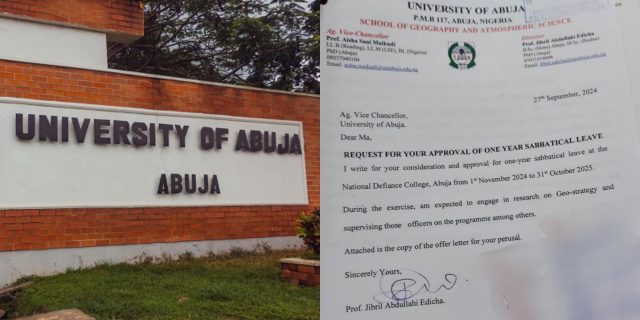 EXCLUSIVE: Controversy Mounts At University Of Abuja As HOD On Sabbatical Leave Is Accused Of Illegally Retaining Position, Chairing Meetings