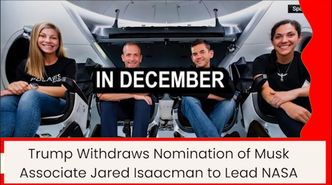Trump Withdraws Jared Isaacman’s NASA Nomination | Musk Ally Dropped After Review
